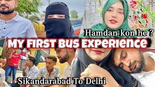 My First Experience In Bus 🦋✨ Delhi To Sikandrabad Live Accident Dekha😱​⁠MaahinandAbubakr [upl. by Nolasba]