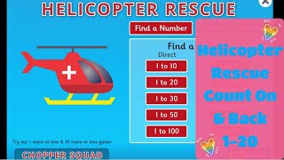 KS1 Maths Helicopter Rescue Game  Count On and Back 120 [upl. by Edualc]