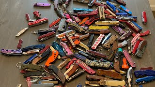 Worth it 24 Pounds of eBay TSA confiscated Knives This is what I got [upl. by Sukul]