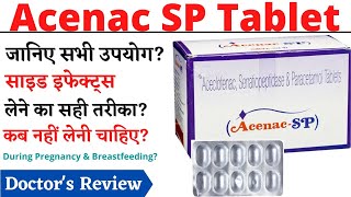 Acenac SP Tablet Uses amp Side Effects in Hindi  Acenac SP Tablet [upl. by Ez157]