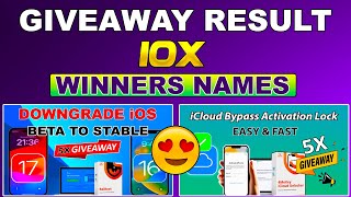 🎁 ❤ Giveaway Result Winners Tenorshare 4MeKey iCloud Bypass  Tenorshare Reiboot iOS System Repair [upl. by Oalsinatse]