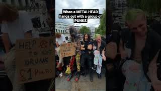 When a METALHEAD hangs out with a group of PUNKS metalhead punk camdentown [upl. by Doe26]