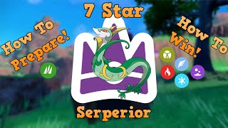 BEST Pokémon ScarletViolet 7 Star Raid Serperior Counters [upl. by Ingaberg697]