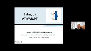 Lisboa Empreende   Webinar Estágios ATIVARPT [upl. by Oppen]