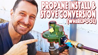 Installing Propane Gas Line In House And Converting Our Natural Gas Stove To LP [upl. by Dick]