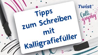 Deine ersten Schritte in der Kalligrafie Schreibübungen amp florale Akzente für Karten [upl. by Halpern]