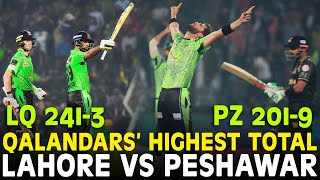 Qalandars Hits Highest Score of 2413 Runs Against Zalmi  Lahore vs Peshawar  HBL PSL 2023  MI2A [upl. by Whiffen]