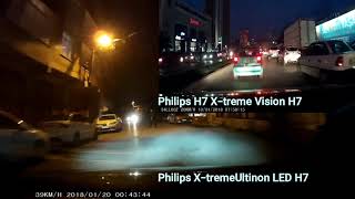 Philips XtremeUltinon H7 LED Bulbs  SEAT LEON [upl. by Lednik865]