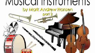 Musical Instruments Sounds Orchestral 2 for Kids Children Kindergarten Preschoolers Toddlers [upl. by Hcahsem96]