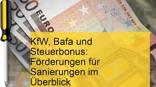 KfWFörderungen für Sanierungen im Überblick [upl. by Idnahs894]