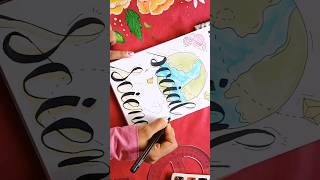 SOCIAL SCIENCE Easy Front Page decoration Ideas shortvideo ytshorts frontpagedecoration [upl. by Hannavas]