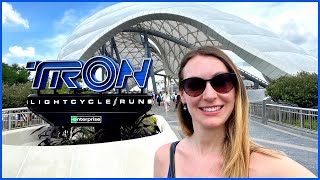 First Time on TRON Magic Kingdom Vlog New Ride New Merch l Walt Disney World Florida aclaireytale [upl. by Noma]