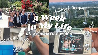 a week in my life living in portland as a research intern lab work outings food and more [upl. by Ahsenad]