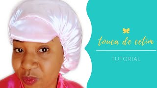 Tutorial Touca de cetim para tranças box Braids [upl. by Nwahsal]