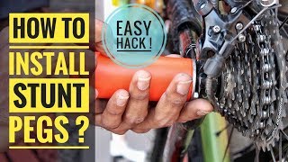 How to Install Stunt PEGS   Infinity Riderzz Kolkata  MTB Stunts 2019 [upl. by Waddington484]