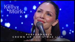 Katharine McPhee Foster amp Brandon Goldberg • My grown up Christmas List  Live with Kelly amp Mark [upl. by Gervais872]