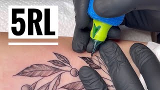 FULL TATTOOING PROCESS  Whip Shading 5RL [upl. by Pomfrey]