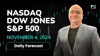 Nasdaq 100 SampP 500 Dow Jones Price Forecast Today NDX SPX DJIA Technical Analysis November 04 [upl. by Maxantia]