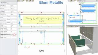 Blum Metafile in Cabinet Vision Solid from Solid Setup [upl. by Louise]