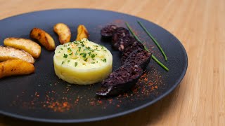 Recette boudin noir au piment fort pomme en lair et pomme par terre 🍎🥔 [upl. by Mathews]