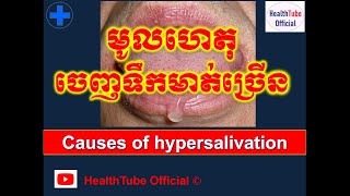 មូលហេតុចេញទឹកមាត់ច្រើនCauses of hypersalivation l HealthTube Official [upl. by Yttiy599]