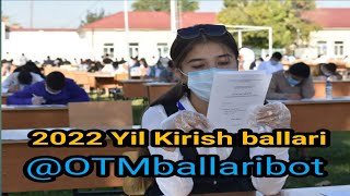 OTM kirish ballari 2023  Kirish ballari  11062023 holatiga kora ishlayapti  DTM kirish ballari [upl. by Engelhart985]