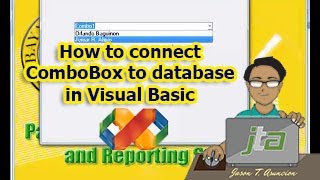 How to connect ComboBox to database in Visual Basic [upl. by Kaile]