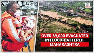 Maharashtra floods At least 113 dead 100 missing CM visits rainbattered Chiplun [upl. by Gary]