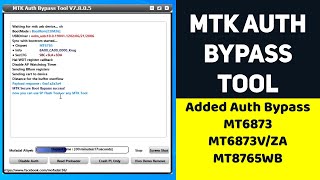 MTK Auth Bypass Tool v7 with DEMO  Bypass MTK Auth Security [upl. by Arbed]