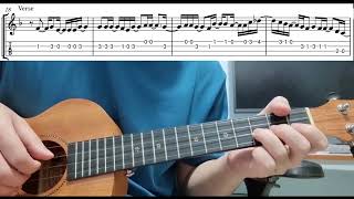 My Love Mine All Mine Mitski  Easy Beginner Ukulele Tab With Playthrough Tutorial Lesson [upl. by Pendleton849]