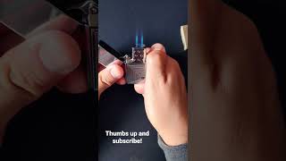 Zippo Butane Insert Sound zippo asmr double torch [upl. by Lsiel]