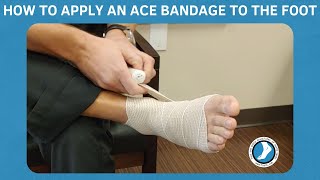 How to Apply an Ace Bandage to the Foot [upl. by Shannon]