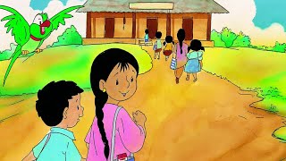 Meena I love School Bangla  Meena Raju Cartoon Episode 01 Unicef  KiddosKidsworld [upl. by Nauqan349]