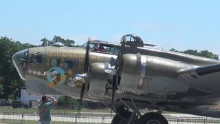 Wings of Freedom Tour B24 Liberator P51 and B17 at Chicago Executive Airport [upl. by Einttirb109]