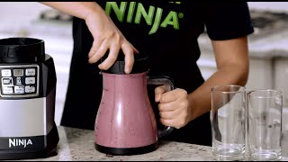 RECIPE Frozen Mixed Berry Smoothie in the 48 oz XL MultiServe Nutri Ninja® [upl. by Yllitnahc214]