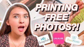 HOW TO PRINT PHOTOS FOR FREE Lalalab Snapfish and Free Prints Review  Emily Louise [upl. by Aknaib]