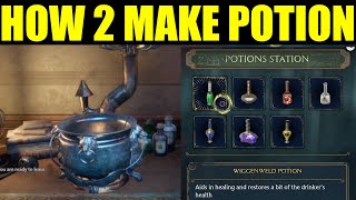 how to make potions in hogwarts legacy Potion Station Location [upl. by Roseanna]