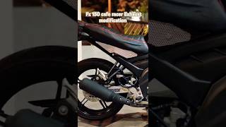 Fz150 CafeRacer exhaust modification caferacer yamaha [upl. by Ilbert]