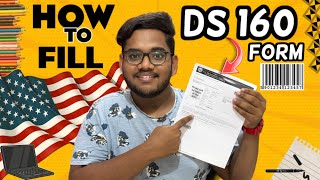 HOW TO FILL DS 160 FORM   VISA FORM  తెలుగు [upl. by Eenhpad]