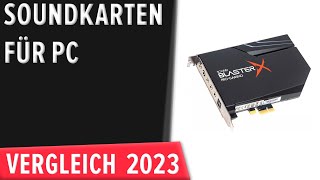 TOP–7 Die besten Sound­karten für PC Interne amp Externe Test amp Vergleich 2023  Deutsch [upl. by Elatia]