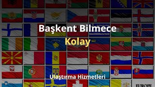 Başkent Bilmece  Ülkelerin Başkentlerini Ne Kadar Tanıyorsun Kolay [upl. by Mehs]