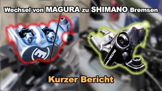 Wechsel von Magura zu Shimano Bremsen am EMTB  Kurzer Bericht [upl. by Callery983]