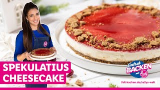 Spekulatius trifft Käsekuchen  No Bake Spekulatius Cheesecake [upl. by Jobi]