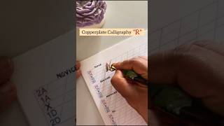 Copperplate Calligraphy quotRquot ✒️moderncalligraphy copperplatecalligraphy copperplatescripts [upl. by Yeltrab]