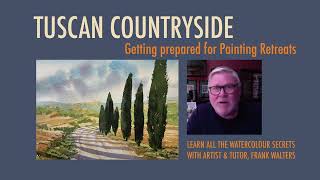 Watercolour Tuscan Landscape  How to keep thingsfresh [upl. by Ledba]