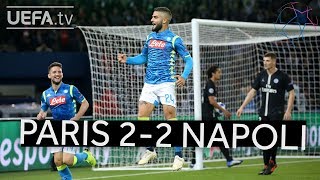 PARIS 22 NAPOLI UCL HIGHLIGHTS [upl. by Naicad653]