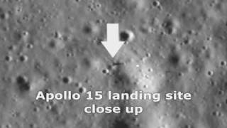 APOLLO LANDING SITES PHOTOGRAPHED [upl. by Iviv]