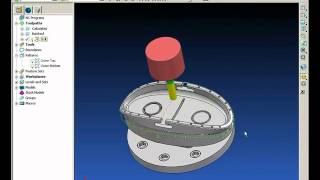 PowerMILL 5 Axis Overview Swarf Machining with Wireframe [upl. by Tepper]