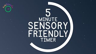 5 Minute Sensory Friendly Timer  Kids Visual Timer [upl. by Einahpit]