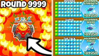 Tier 100 Tac Shooter Beats INFINITE Rounds in BTD6 [upl. by Beberg]